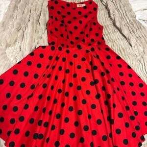 Grace Karin S Red Polka Dot Dress